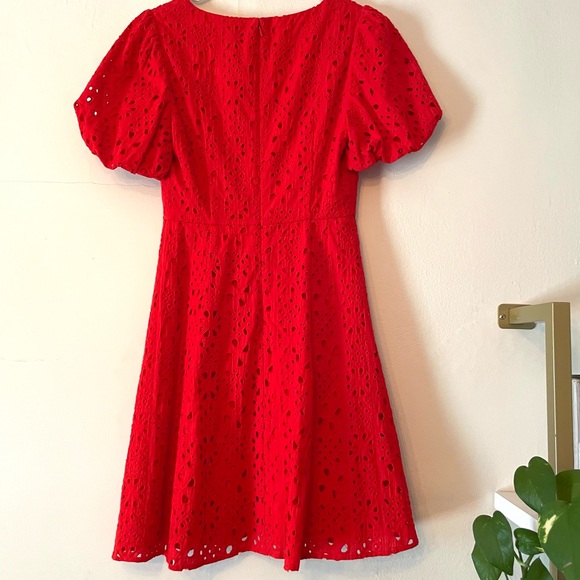 Fame & Partners - Eyelet Mini Dress w/ Balloon sleeves - Picture 5 of 6